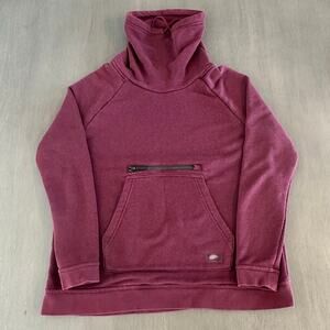 Nike Sportswear Womens Large Purple Funnel Neck Fleece Pullover Sweatshirt